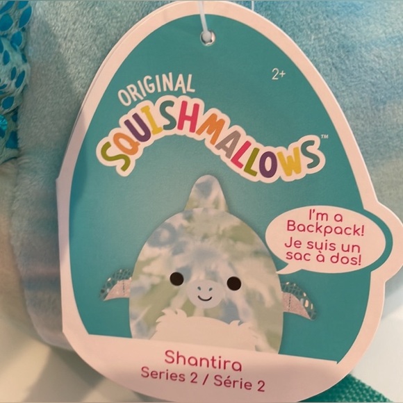 Squishmallow Shantira The Pterodactyl Backpack (Series 2) 12in 2020 Edition - Picture 7 of 15